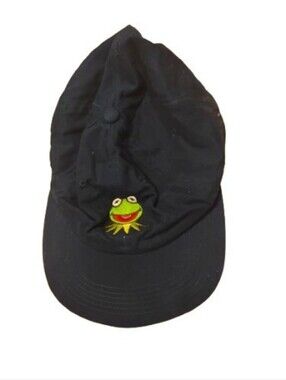 Disney Muppets Kermit the Frog Navy Embroidered Baseball Hat OS